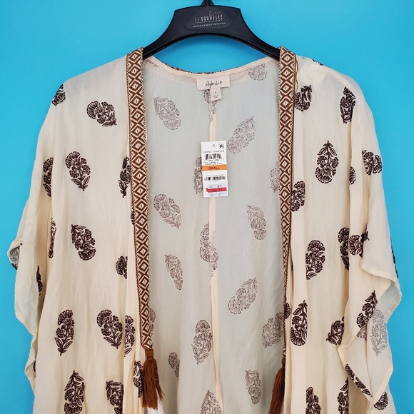 NEW Style & Co Size Small Tropical Travels Cardigan - Picture 2 of 5